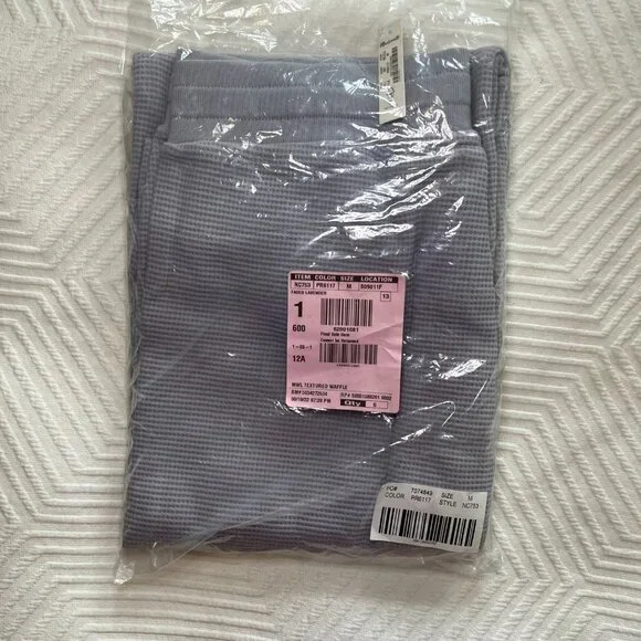 BRAND NEW | Madewell | Textured Waffle Straight Sweatpants | Lavender - Picture 3 of 4